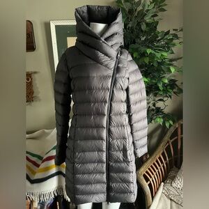 Soia & Kyo Black Long Hooded Puffer Coat
